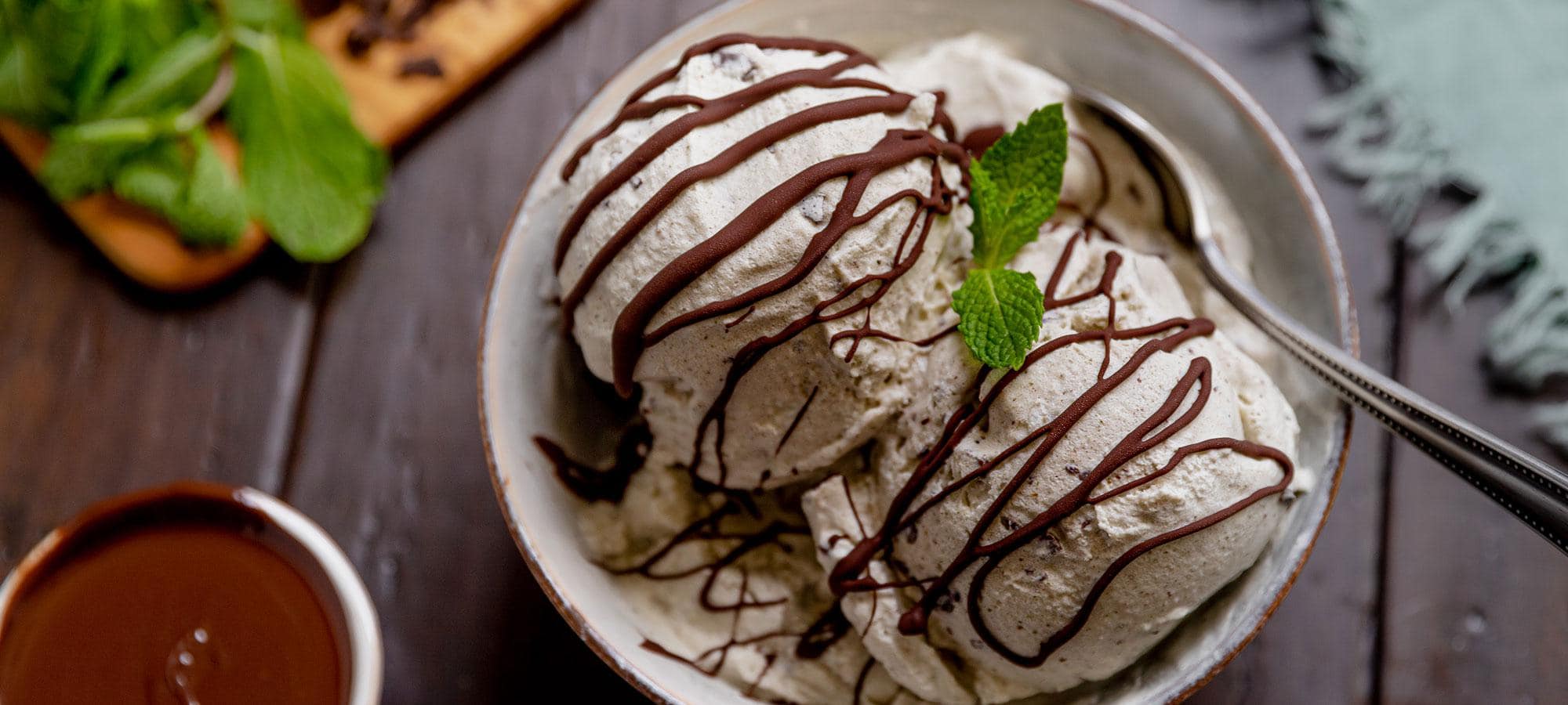 Vegan Mint Chocolate Ice Cream